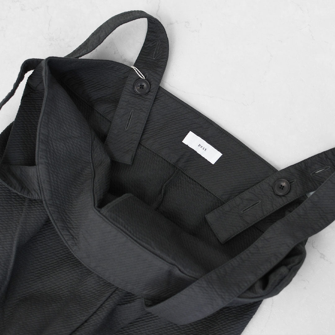 prit [プリット] 綾ピケストレッチ ビッグタックサロペット [P90602] サロペット・ビッグタック・ストレートシルエット・LADY'S [2025AW]