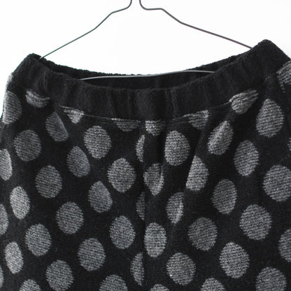 prit [プリット] ウールパイルドットジャガード リラックスパンツ [P90608] ウールパンツ・ゆったりシルエット・ワイドシルエット・ドット柄・大人可愛い・パイル・LADY'S [2025AW]