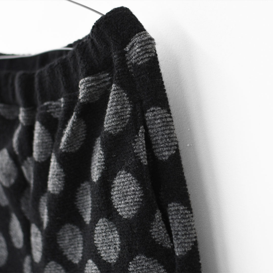 prit [プリット] ウールパイルドットジャガード リラックスパンツ [P90608] ウールパンツ・ゆったりシルエット・ワイドシルエット・ドット柄・大人可愛い・パイル・LADY'S [2025AW]