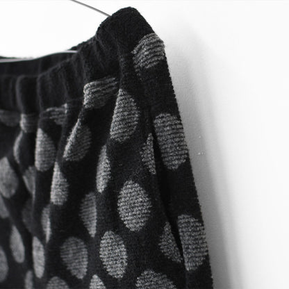 prit [プリット] ウールパイルドットジャガード リラックスパンツ [P90608] ウールパンツ・ゆったりシルエット・ワイドシルエット・ドット柄・大人可愛い・パイル・LADY'S [2025AW]