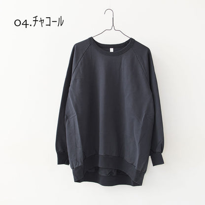 prit [プリット] DEPEND裏毛 クルーネックビッグプルオーバー [P90622] タートルネック・ワイドシルエット・ゆったりサイズ・無地・ラグランスリーブ・LADY'S [2025AW]