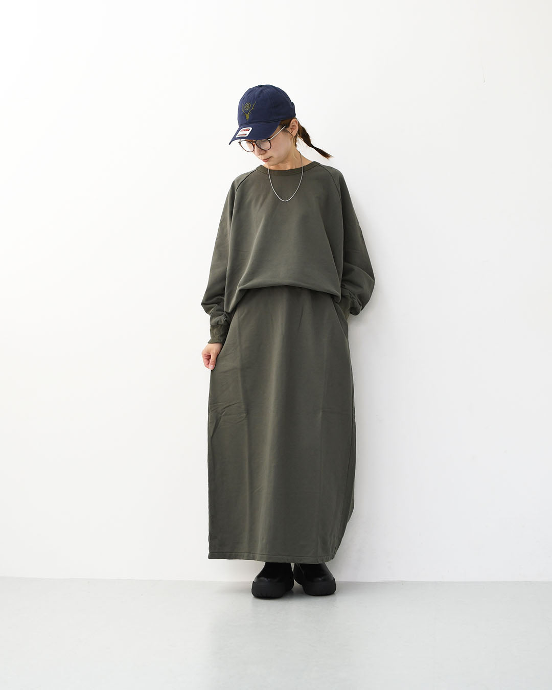 prit [プリット] DEPEND裏毛 クルーネックビッグプルオーバー [P90622] タートルネック・ワイドシルエット・ゆったりサイズ・無地・ラグランスリーブ・LADY'S [2025AW]