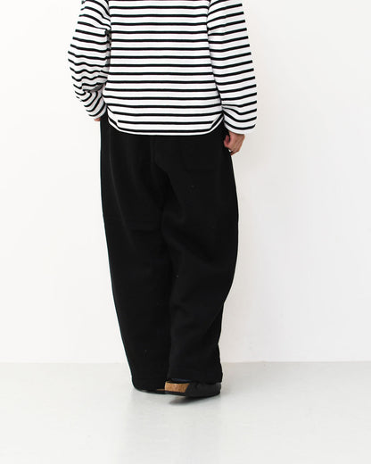 prit [プリット] 30/10裏毛起毛 ワイドパンツ [P90647] 裏毛起毛パンツ・リラックスパンツ・スウェット・ワイドシルエット・あったかボトムス・LADY'S [2025AW]