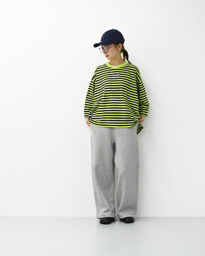 prit [プリット] 30/10裏毛起毛 ワイドパンツ [P90647] 裏毛起毛パンツ・リラックスパンツ・スウェット・ワイドシルエット・あったかボトムス・LADY'S [2025AW]