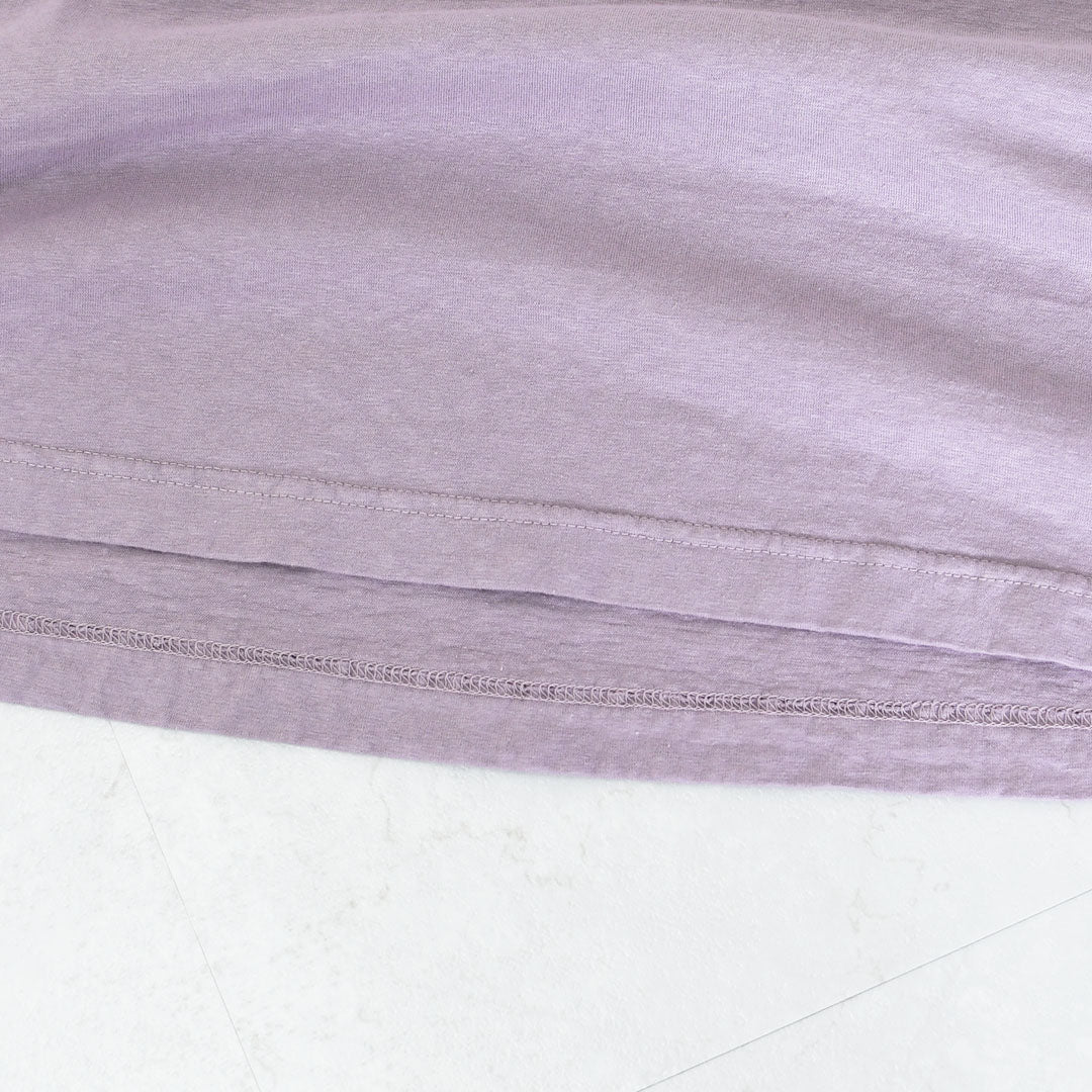 prit [プリット] 30/1リサイクルムラ糸天竺 フレアプルオーバー [P90663] コットンプルオーバー・コットンTシャツ・無地Tシャツ・長袖・綿・ロンT・ワイドシルエット・ゆったりシルエット・LADY'S [2025AW]