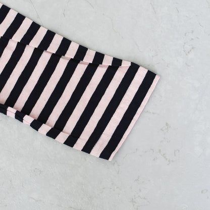 prit [プリット] 30/1リサイクルムラ糸天竺ボーダー クルーネックワイドプルオーバー [P90669] コットンプルオーバー・コットンTシャツ・ボーダーTシャツ・長袖・ボーダー・綿・長T・ワイドシルエット・ゆったりシルエット・LADY'S [2025AW]