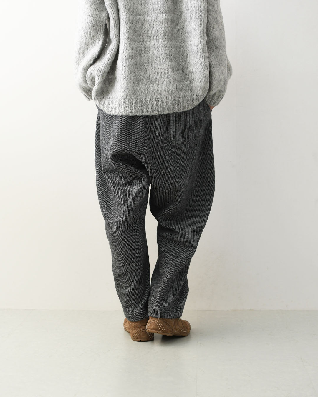 prit [プリット] 千鳥ジャガード裏パイルスロウパンツ [P90706]  リラックスパンツ・スウェット・ナチュラルコーデ・LADY'S [2026AW]