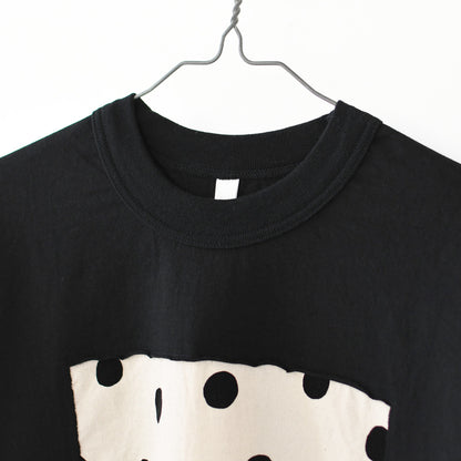 prit [プリット] 17/1空紡天竺×シャツコールラフドットプリントロングスリーブフレームTシャツ [p90715] Tシャツ・長袖Tシャツ・ドット・LADY'S [2026AW]