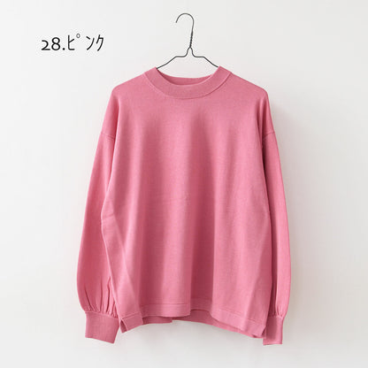 prit [プリット] 32/2ハイツイストコットン12G天竺編みクルーネックプルオーバー [P915102] [2025SS]