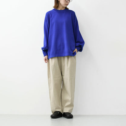 prit [プリット] 32/2ハイツイストコットン12G天竺編みクルーネックプルオーバー [P915102] [2025SS]