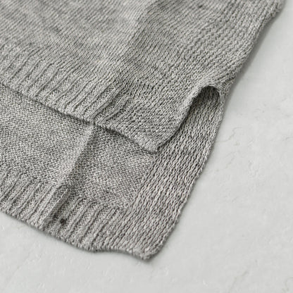 prit [プリット] 2/26リネン7G天竺編み Vネックワイドベスト [P915104] [2025SS]