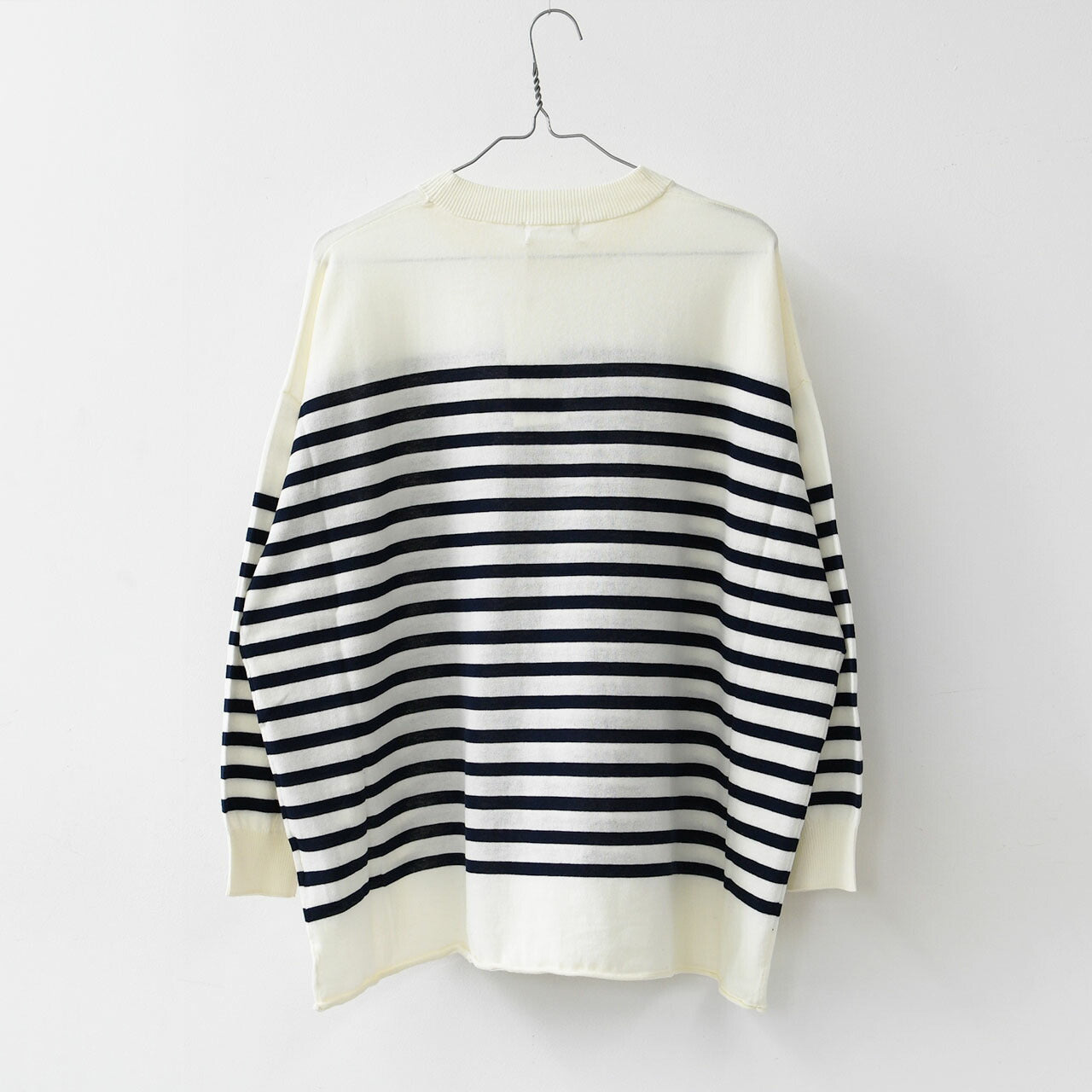 prit [プリット] 40/2ハイツイストコットン16G天竺編みボーダークルーワイドプルオーバー[P915108] [2025SS]