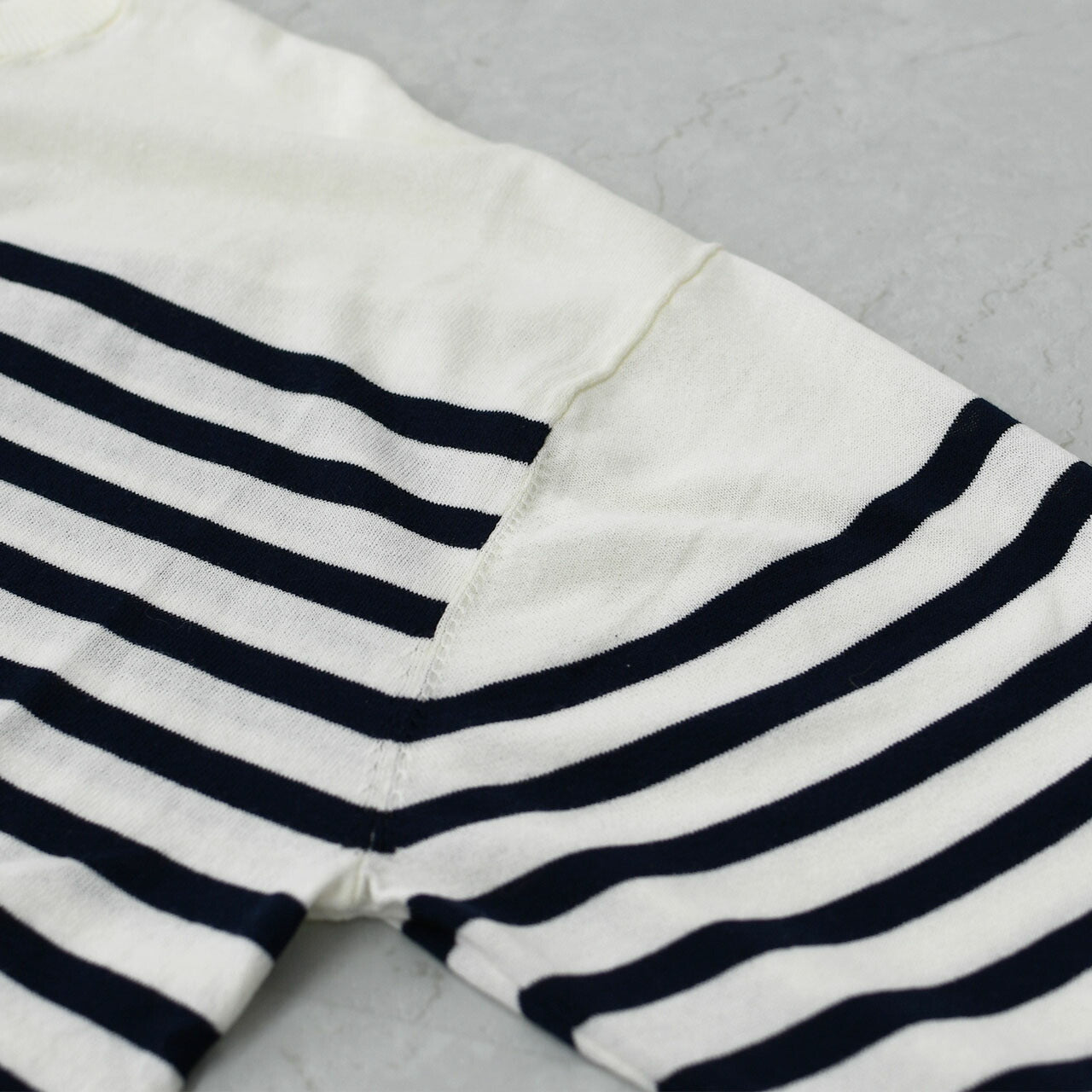 prit [プリット] 40/2ハイツイストコットン16G天竺編みボーダークルーワイドプルオーバー[P915108] [2025SS]