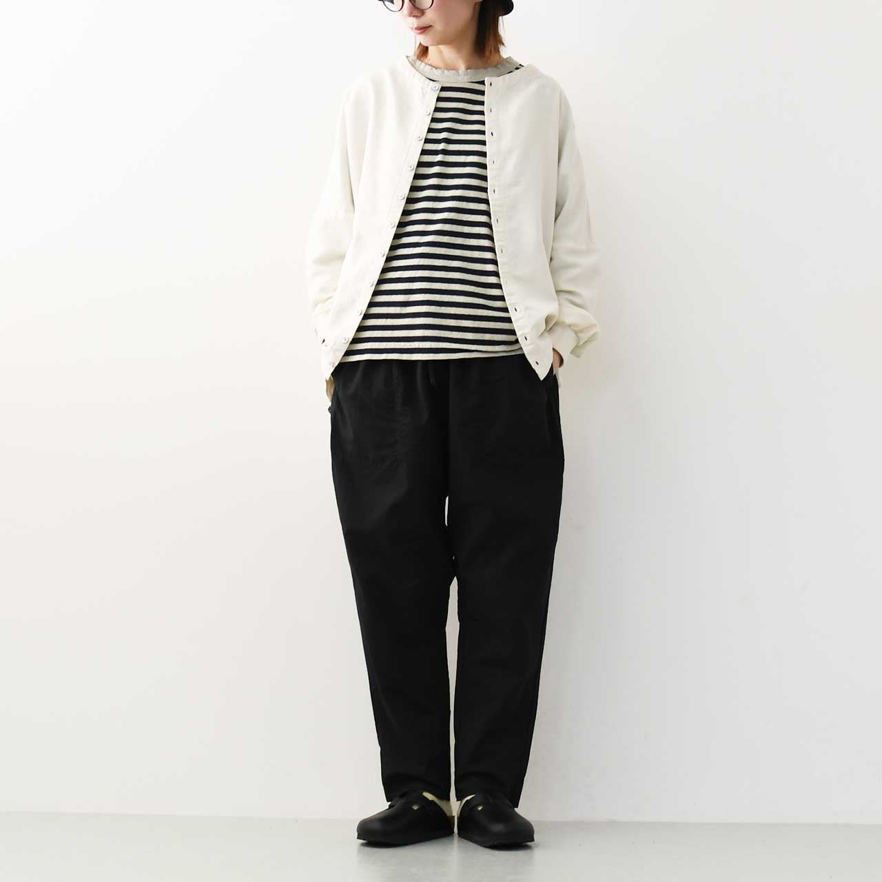 prit [プリット] スウェットライクストレッチツイルサルエルパンツ [P91521] [2025SS]