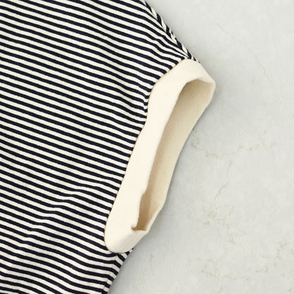 prit [プリット] 14/1空紡度詰天竺ミジンボーダーポンチョプルオーバー [P91550] [2025SS]