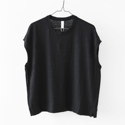 prit [プリット] 40/1ヨーロッパリネン天竺 オーバーサイズプルオーバーべスト [P91560] [2025SS]