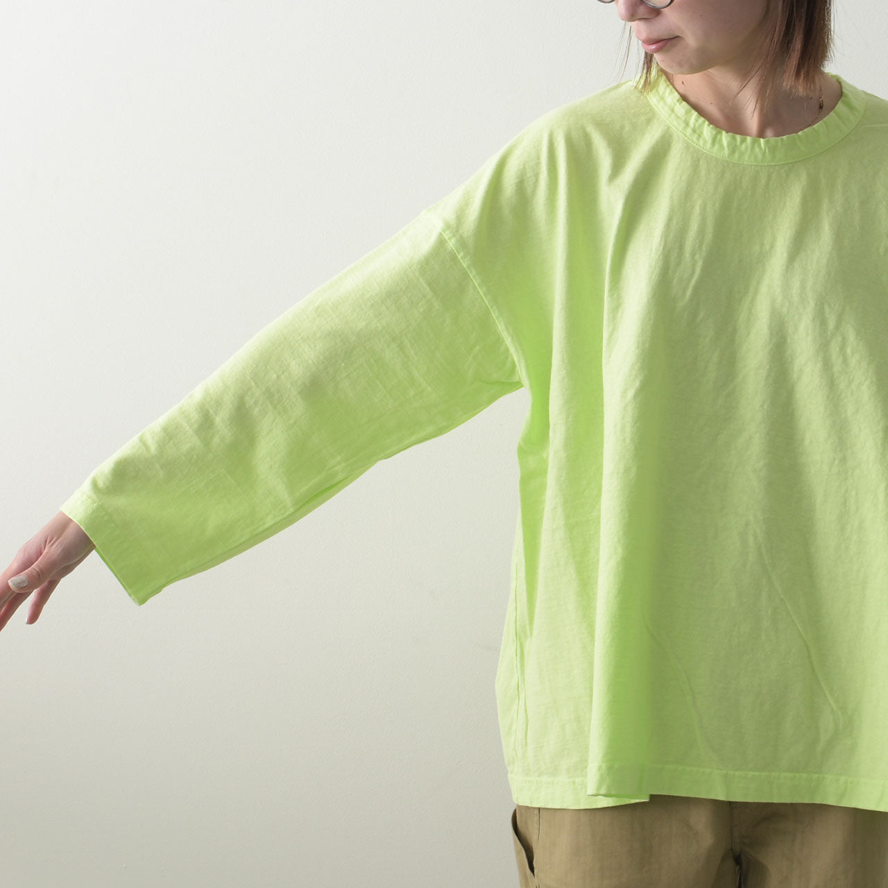 prit [プリット] 30/1リサイクルムラ糸天竺 フレアプルオーバー[P91567] [2025SS]