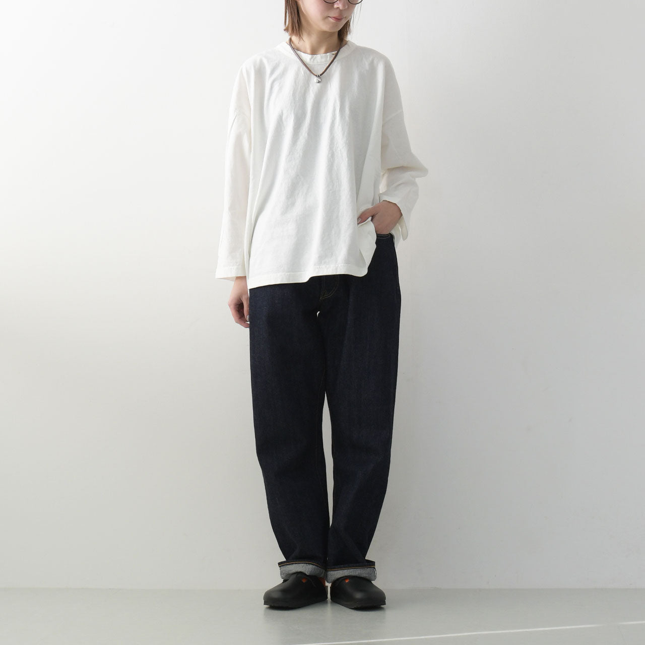 prit [プリット] 30/1リサイクルムラ糸天竺 フレアプルオーバー[P91567] [2025SS]