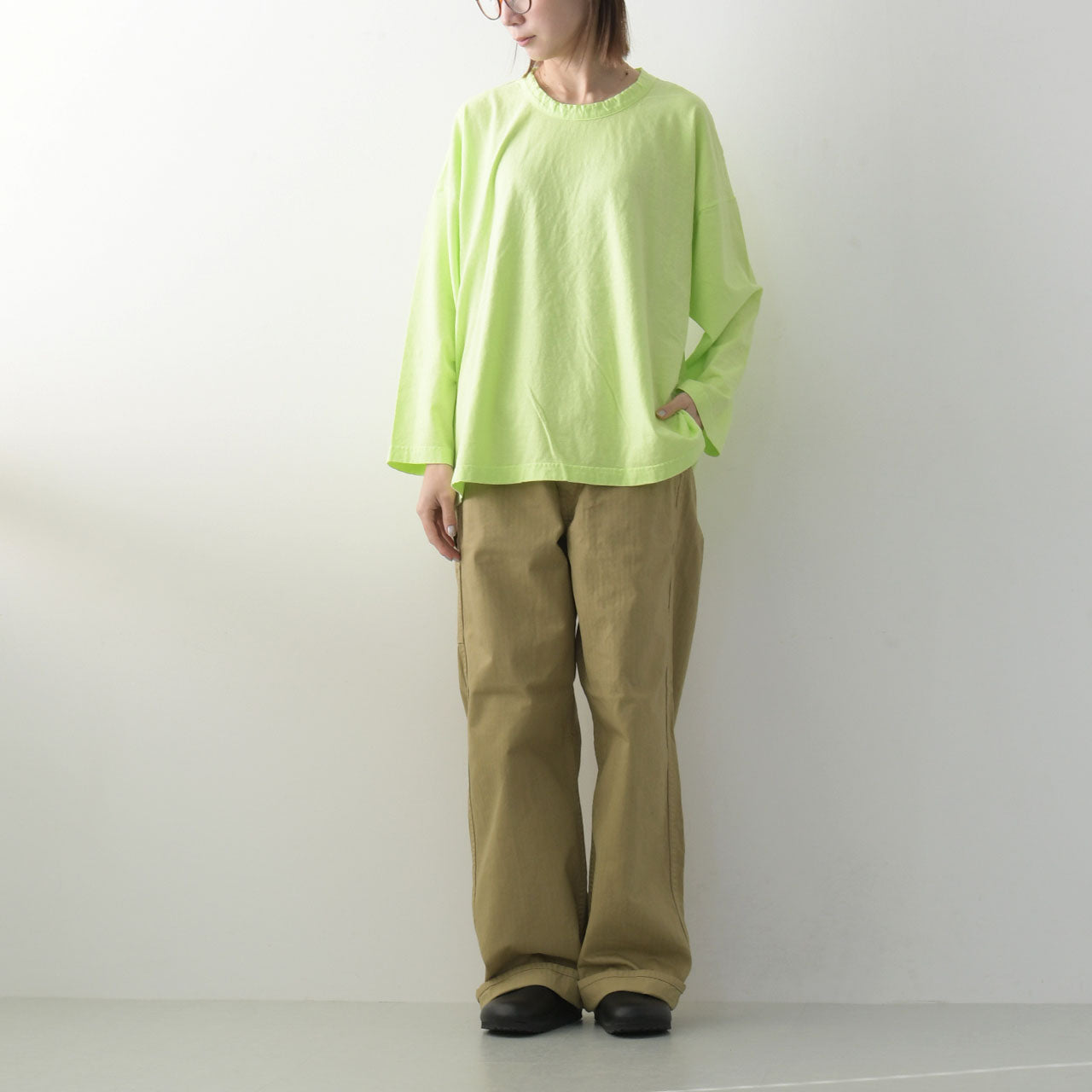 prit [プリット] 30/1リサイクルムラ糸天竺 フレアプルオーバー[P91567] [2025SS]