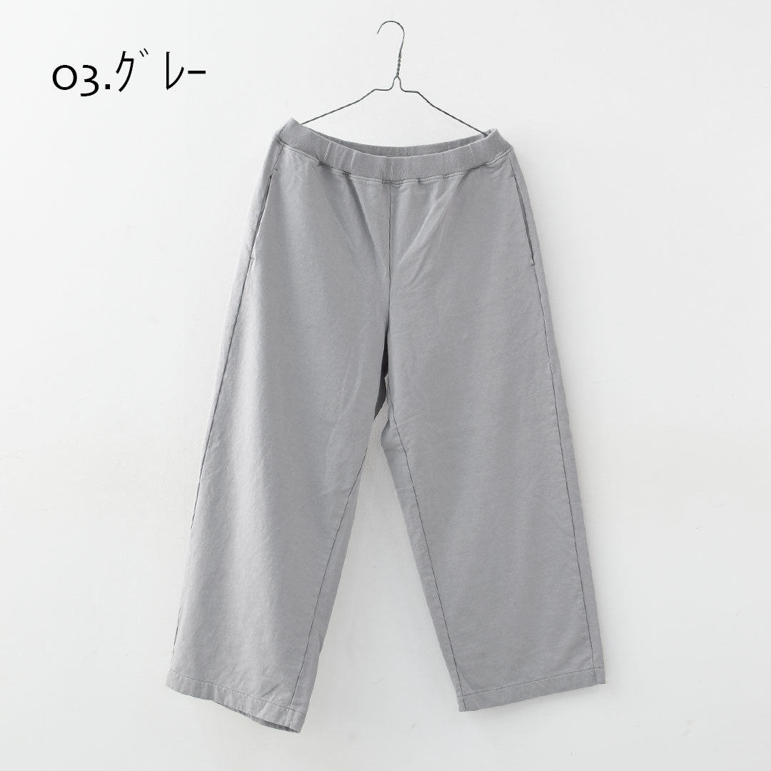 prit [プリット] 40/1DEPENDランダムミニ裏毛ワイドパンツ [P91604] ワイドパンツ・リラックスパンツ・コットンパンツ・無地・シンプル・LADY'S [2026SS]
