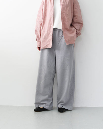 prit [プリット] 40/1DEPENDランダムミニ裏毛ワイドパンツ [P91604] ワイドパンツ・リラックスパンツ・コットンパンツ・無地・シンプル・LADY'S [2026SS]