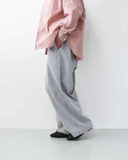 prit [プリット] 40/1DEPENDランダムミニ裏毛ワイドパンツ [P91604] ワイドパンツ・リラックスパンツ・コットンパンツ・無地・シンプル・LADY'S [2026SS]