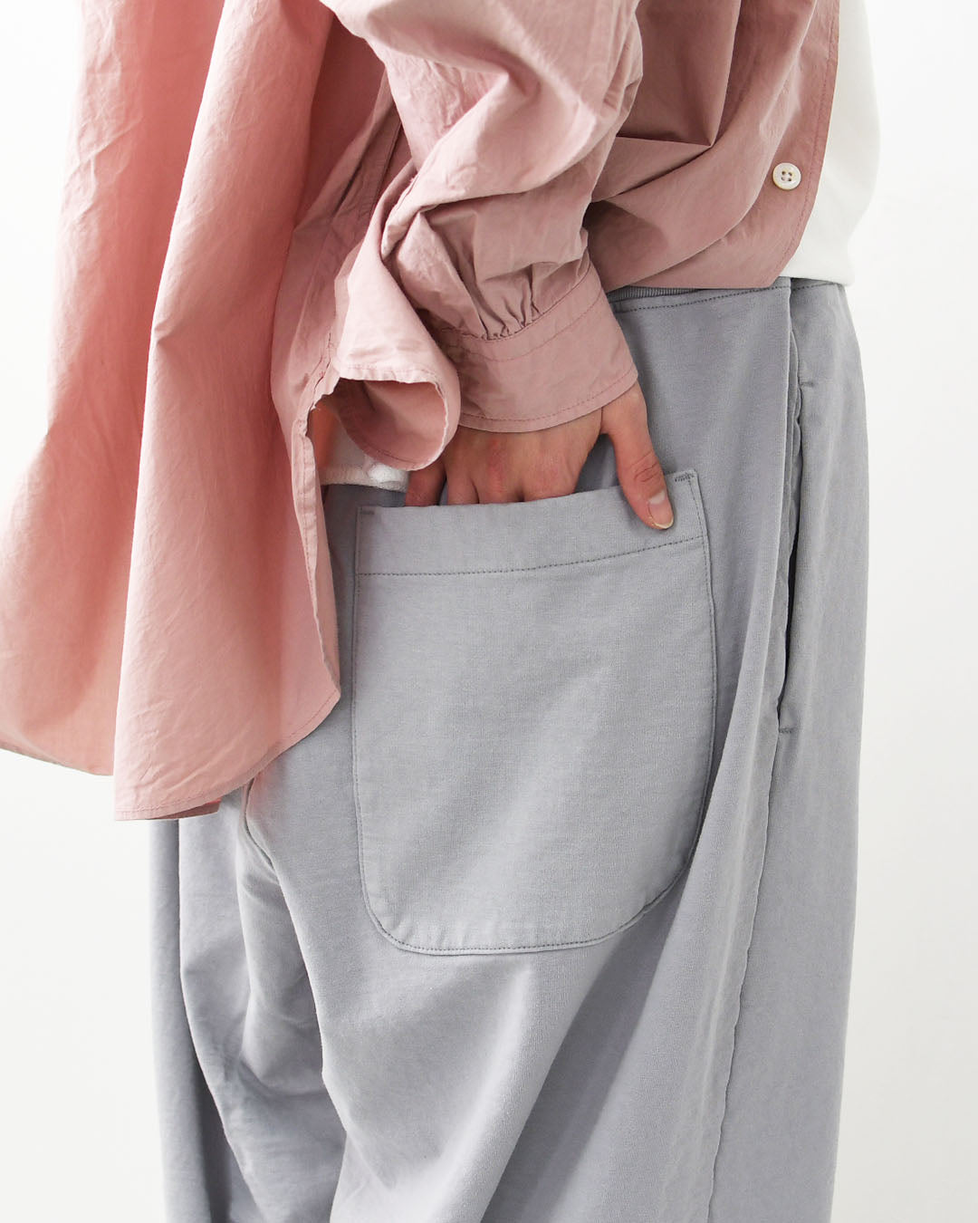 prit [プリット] 40/1DEPENDランダムミニ裏毛ワイドパンツ [P91604] ワイドパンツ・リラックスパンツ・コットンパンツ・無地・シンプル・LADY'S [2026SS]