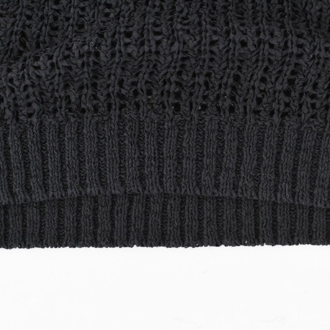 prit [プリット] オーガニックコットンナイロン3G透かし編みワイドベスト [P916100] ベスト・ニットベスト・ローゲージ編み・クルーネック・LADY'S [2026SS]