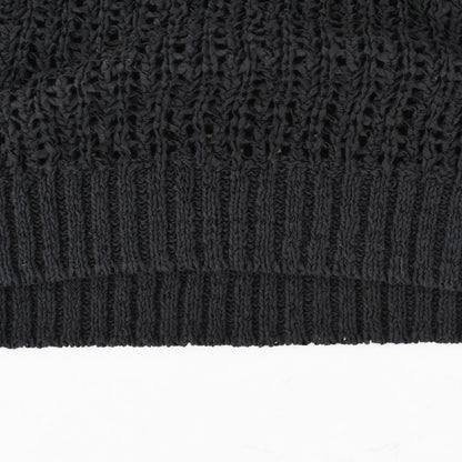 prit [プリット] オーガニックコットンナイロン3G透かし編みワイドベスト [P916100] ベスト・ニットベスト・ローゲージ編み・クルーネック・LADY'S [2026SS]