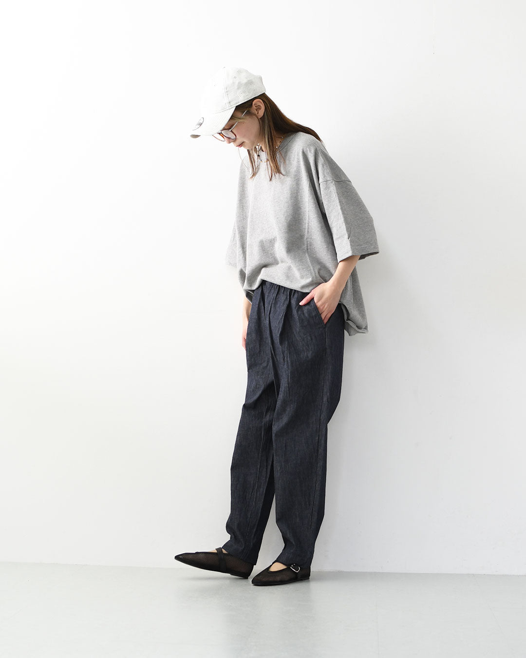 prit [プリット] 40/1強撚糸スビン裏毛5分袖クルーネックワイドTシャツ [P91619] ワイドTシャツ・5分袖Tシャツ・クルーネック・無地・シンプル・LADY'S [2026SS]