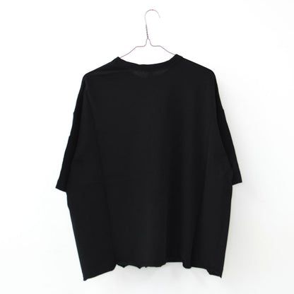 prit [プリット] 40/1強撚糸スビン裏毛5分袖クルーネックワイドTシャツ [P91619] ワイドTシャツ・5分袖Tシャツ・クルーネック・無地・シンプル・LADY'S [2026SS]