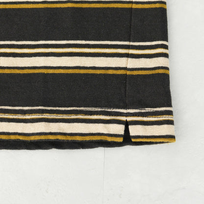 prit [プリット] 19/1リサイクルムラ糸天竺マルチボーダー5分袖クルーネックワイドTシャツ  [P91631] プリントTシャツ・5分袖・オーバーサイズ・ゆったりサイズ・チェック柄・ドット柄・フレーム柄・ドロップショルダー・LADY'S [2026SS]