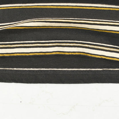 prit [プリット] 19/1リサイクルムラ糸天竺マルチボーダー5分袖クルーネックワイドTシャツ  [P91631] プリントTシャツ・5分袖・オーバーサイズ・ゆったりサイズ・チェック柄・ドット柄・フレーム柄・ドロップショルダー・LADY'S [2026SS]