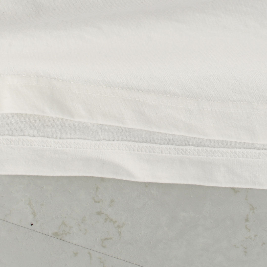 prit [プリット] 17/1空紡天竺×10/1ムラ糸プリント5分袖フレームTシャツ  [P91638] プリントTシャツ・5分袖・オーバーサイズ・ゆったりサイズ・チェック柄・ドット柄・フレーム柄・ドロップショルダー・LADY'S [2026SS]