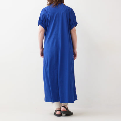 prit [プリット] コンパクト天竺 モックネック袖ゴムマキシワンピース [P92422] [2024SS]