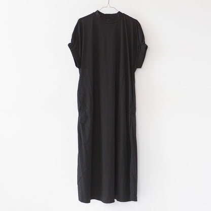 prit [プリット] コンパクト天竺 モックネック袖ゴムマキシワンピース [P92422] [2024SS]