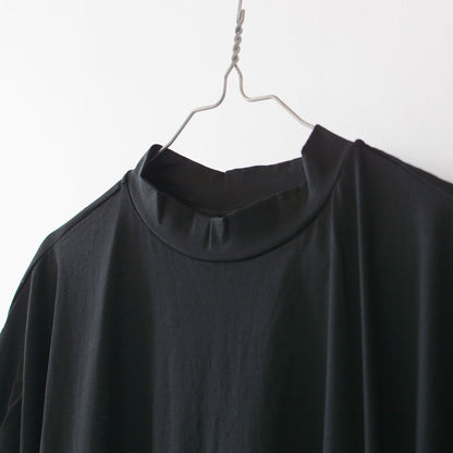 prit [プリット] コンパクト天竺 モックネック袖ゴムマキシワンピース [P92422] [2024SS]