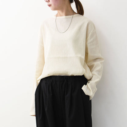 prit [プリット] 40/1クレープロッキーバル ラウンドヘムクルーネック [P92513] [2025SS]