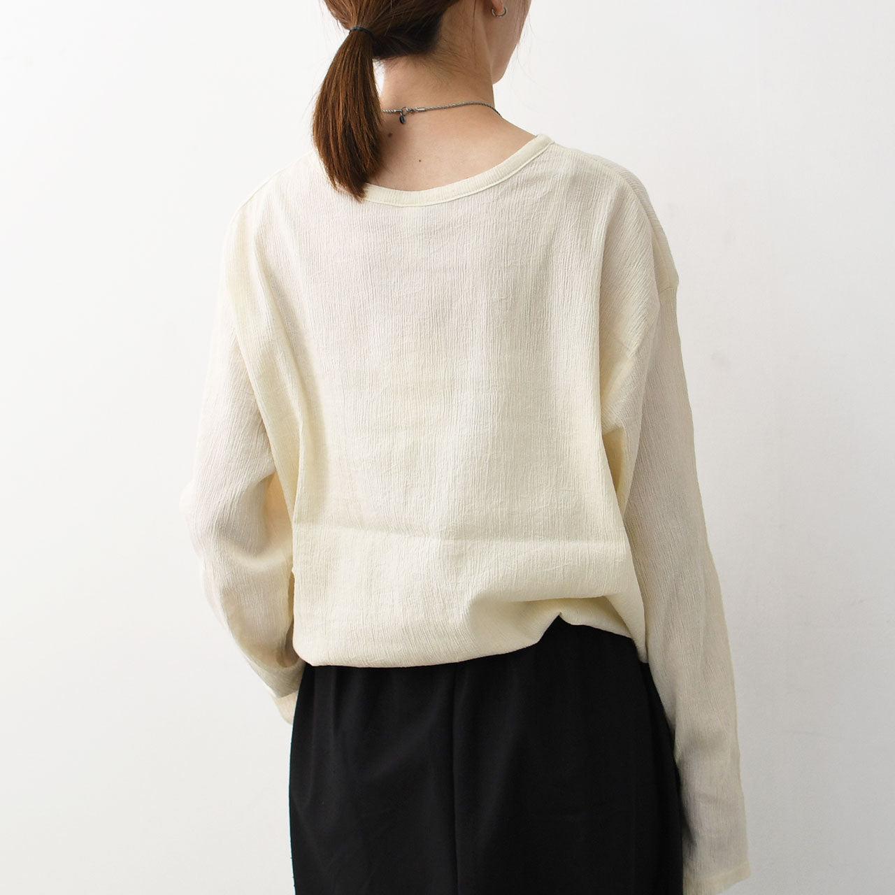 prit [プリット] 40/1クレープロッキーバル ラウンドヘムクルーネック [P92513] [2025SS]