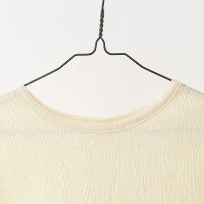 prit [プリット] 40/1クレープロッキーバル ラウンドヘムクルーネック [P92513] [2025SS]