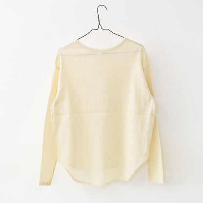 prit [プリット] 40/1クレープロッキーバル ラウンドヘムクルーネック [P92513] [2025SS]