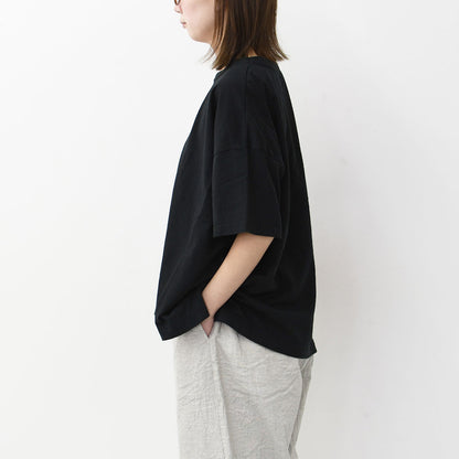 prit [プリット] 30/1リサイクルムラ糸天竺5分袖ワイドTシャツ [P92551] [2025SS]