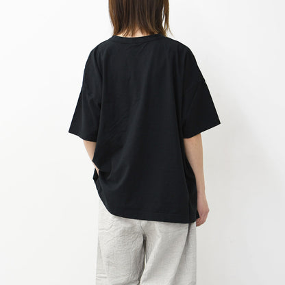 prit [プリット] 30/1リサイクルムラ糸天竺5分袖ワイドTシャツ [P92551] [2025SS]