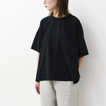 prit [プリット] 30/1リサイクルムラ糸天竺5分袖ワイドTシャツ [P92551] [2025SS]