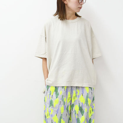 prit [プリット] 30/1リサイクルムラ糸天竺5分袖ワイドTシャツ [P92551] [2025SS]