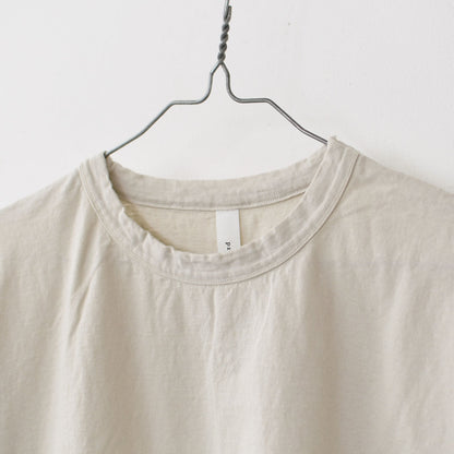 prit [プリット] 30/1リサイクルムラ糸天竺5分袖ワイドTシャツ [P92551] [2025SS]