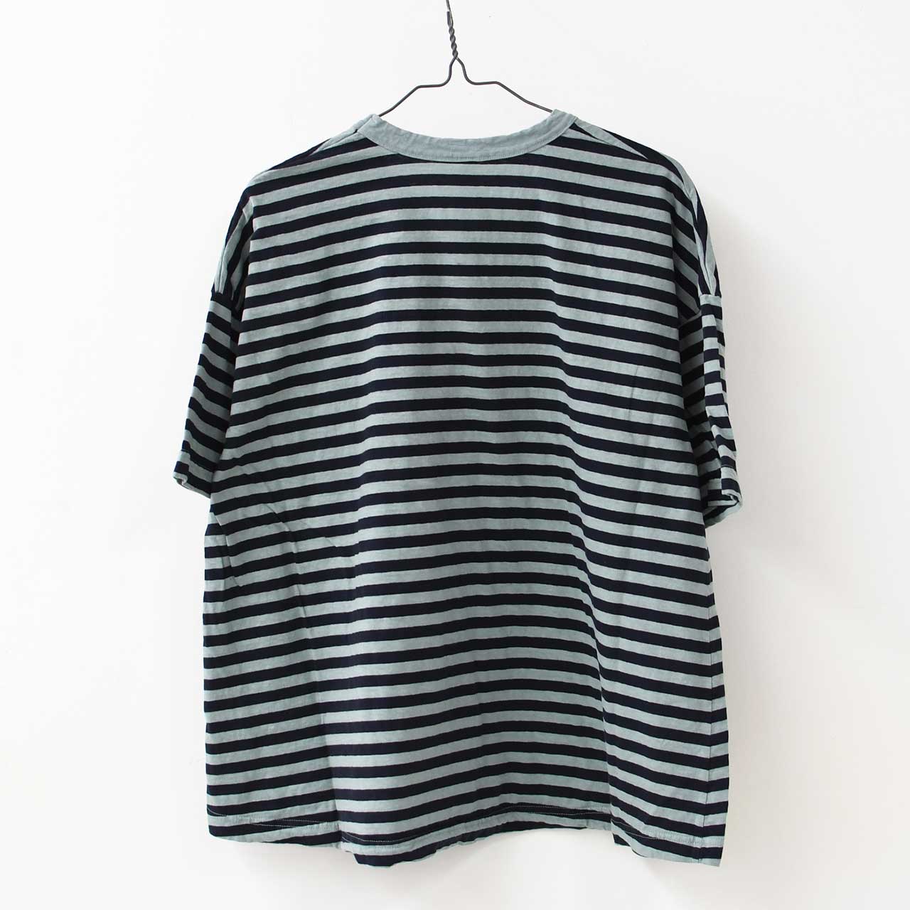 prit [プリット] 30/1リサイクルムラ糸天竺ボーダーフレアTシャツ [P92557]  [2025SS]