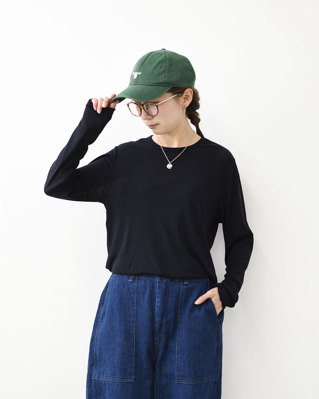 prit [プリット] 80/1シアーハイツイストフライスクルーネック [P92612] シアーTEE・長袖・シアー素材・透け感・LADY'S [2026SS]