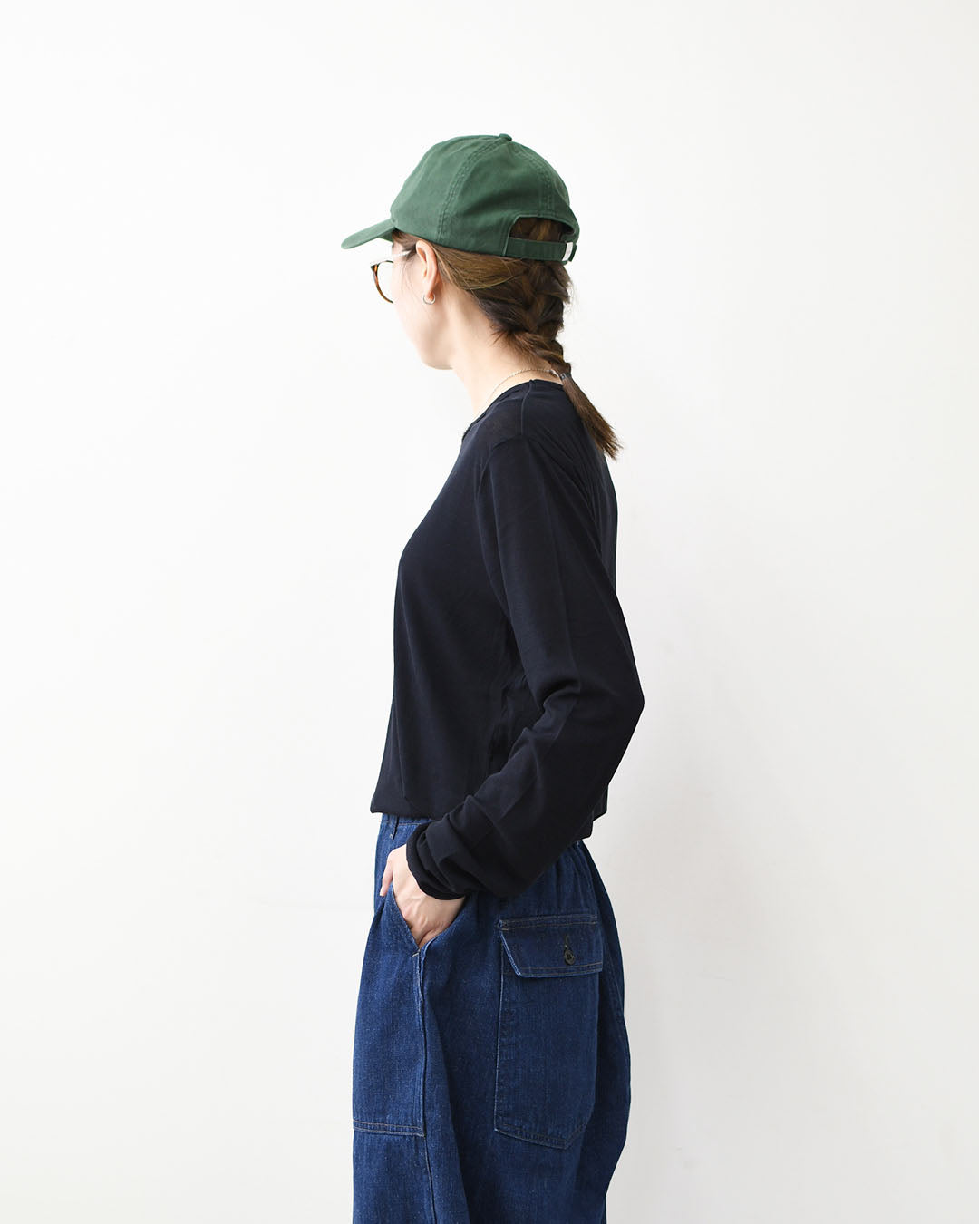 prit [プリット] 80/1シアーハイツイストフライスクルーネック [P92612] シアーTEE・長袖・シアー素材・透け感・LADY'S [2026SS]