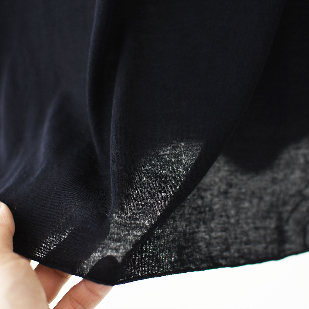 prit [プリット] 80/1シアーハイツイストフライスクルーネック [P92612] シアーTEE・長袖・シアー素材・透け感・LADY'S [2026SS]